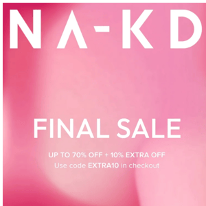 FINAL SALE – Up 70% off + 10% extra off