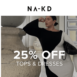 Last chance! Get 25% off tops & dresses