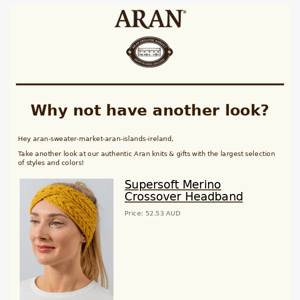 Want to have another look on Aran.com?