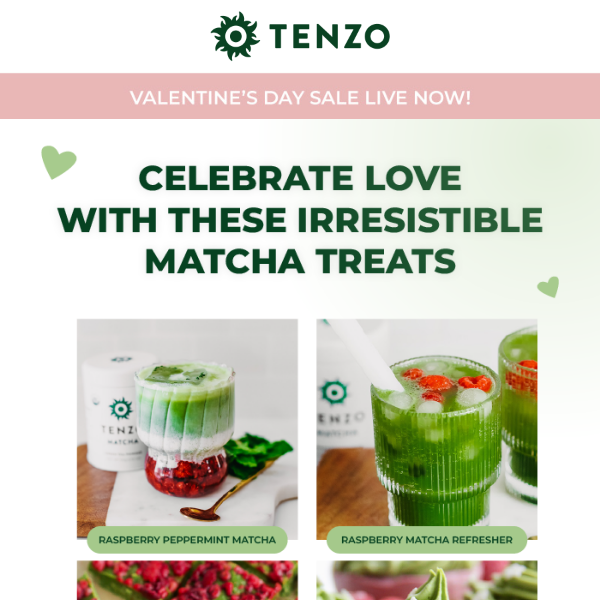 ❤️ Fall in Love with Our Valentine's Day Matcha Recipes!