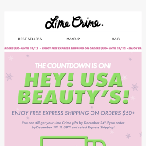 REMINDER 📣 FREE Express Shipping on all U.S. orders $50+