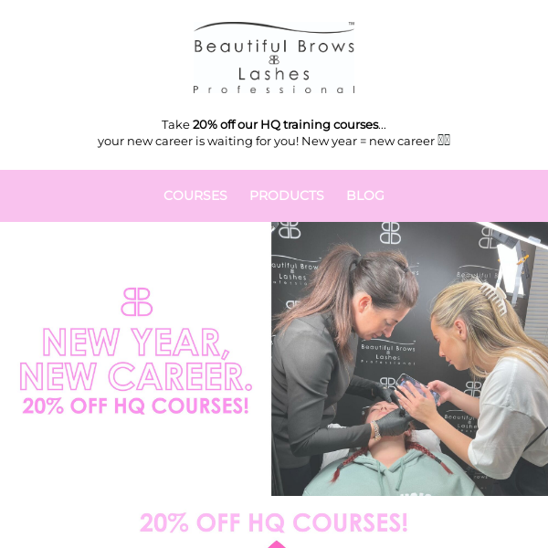 20% OFF HQ COURSES...NEW YEAR = NEW CAREER 💕💸📚