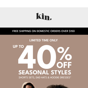 Enjoy up to 40% OFF Fall Looks ☀️