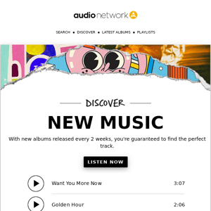 Audio Network, Explore Audio Network's Epic New Releases💥