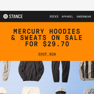Limited Time: Mercury Hoodies & Sweats for $29