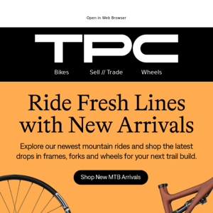 Tame the trail with our newest frames, forks and wheels