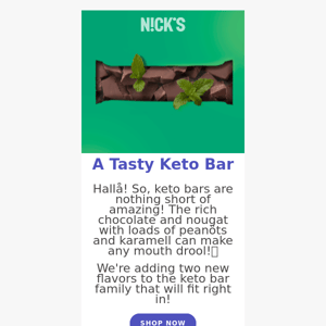 Arriving Soon: New Keto Bars😍🍫