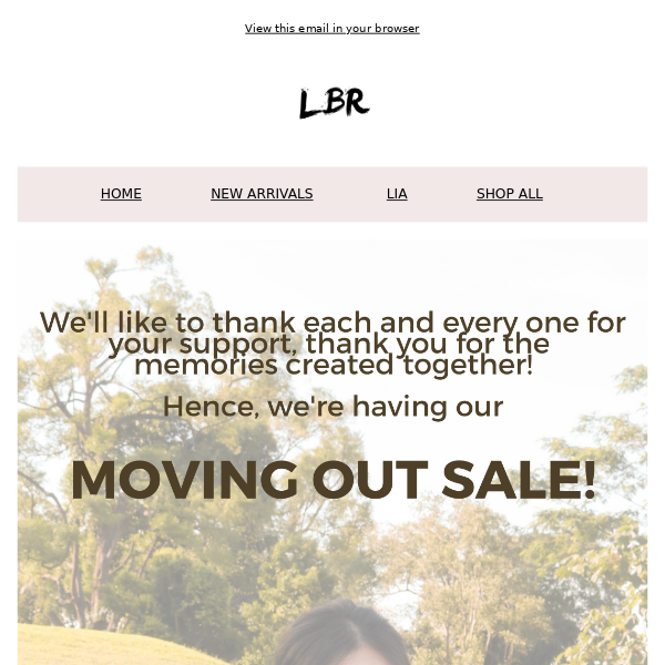 UP TO 40% OFF! WE'RE MOVING OUT! 😍