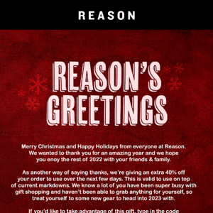 Happy Holidays from Team Reason