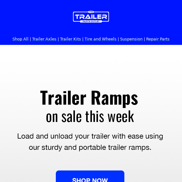 ON SALE: Durable Trailer Loading Ramp