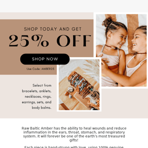 25% OFF - EXTENDED