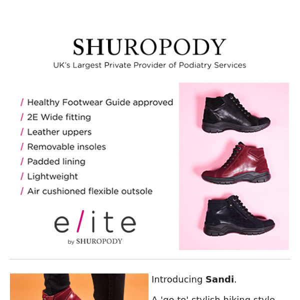 Introducing Elite - the new range from Shuropody