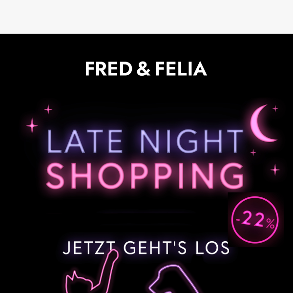 Jetzt geht's los: -22% Rabatt auf alles* bis 23:59 Uhr 🌟