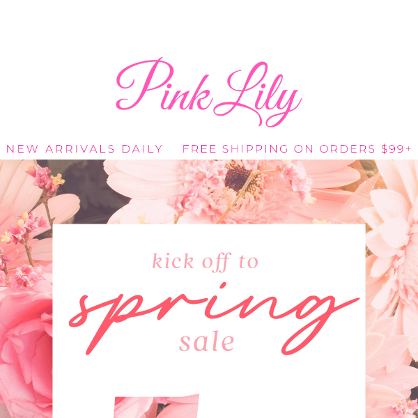 up to 50% off spring ootds!