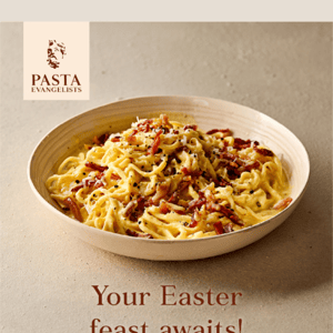 Celebrate Easter with Free Carbonara for 2 🥓