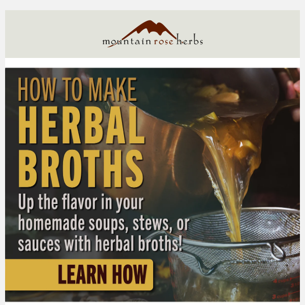 How to Make Homemade Herbal Broths