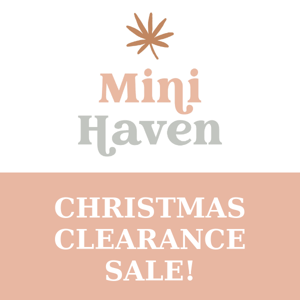 CLEARANCE CHRISTMAS SALE!!