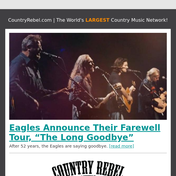 Eagles Announce Their Farewell Tour, “The Long Goodbye”