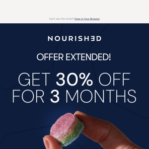 Extended Offer! Get 30% Off Now