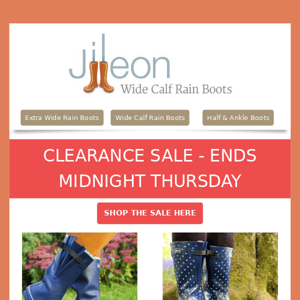 Save BIG in our CLEARANCE SALE