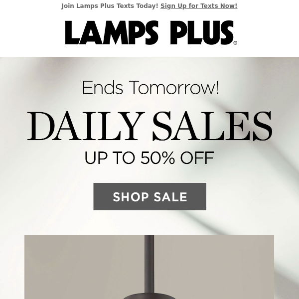 Last Call for Savings! Daily Sales - Up to HALF OFF