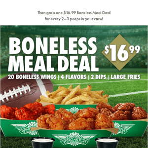 Wingstop, ❤️ 🏈 & Boneless Wings?