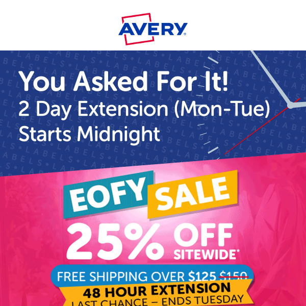 EOFY Sale  Extended - 48 Hours Only