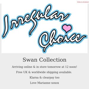 Swans heels from Irregular Choice arriving tomrrow