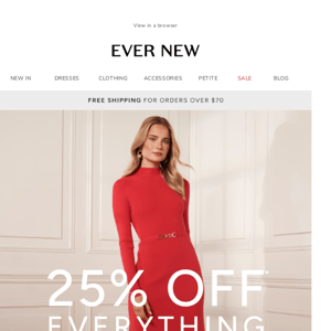 Ending Soon | 25% Off* Everything