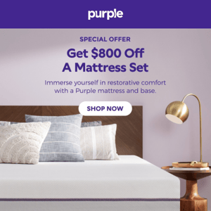 Discover our mattress lines at hundreds off.