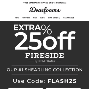 Final Hours ➡️ Extra 25% off Fireside ❤️+ up to 50% off Entire Site