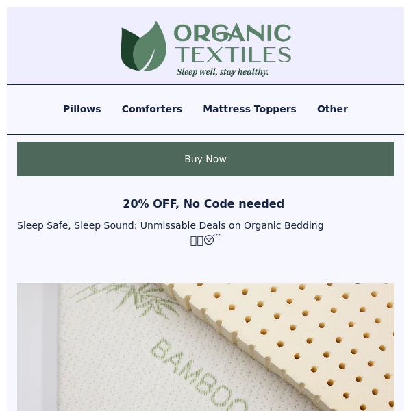 RE:Sleep Safe, Sleep Sound: Unmissable Deals on Organic Bedding