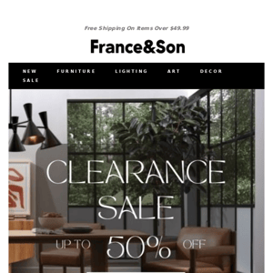 🏷️ CLEARANCE SALE: UP TO 50% OFF 🏷️