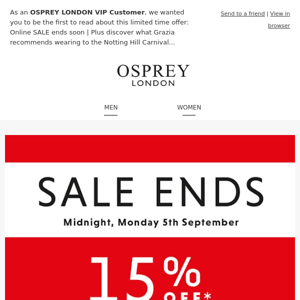 Goodness! 15% off* SALE online?