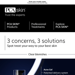 Target blemishes, expression lines, and uneven skin tone with help from PCA SKIN®