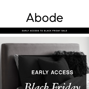 Unlock Early Access to Black Friday Sale!