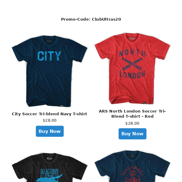 Soccer T-shirt Sale | Save 20% Off
