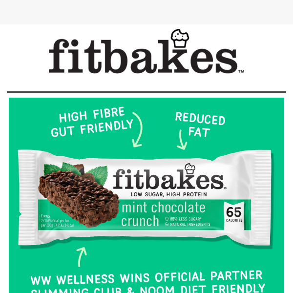 Fit Bakes, our BRAND NEW bar is here! 🍃🍫