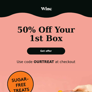 50% Off Your 1st Box of Sugar-Free Wines