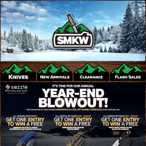 The Year End Blowout Sale Is HERE!