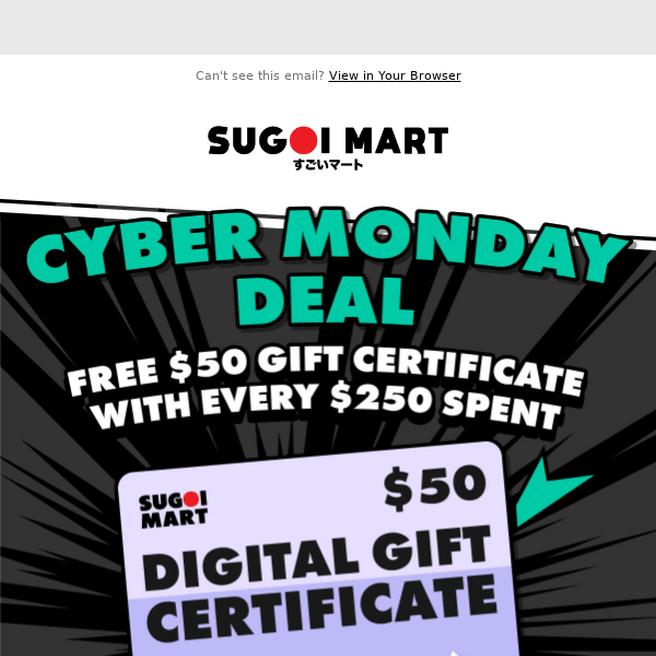 Exclusive Cyber Monday deal inside!