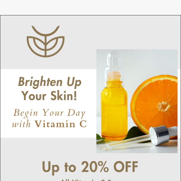 Brighter Days, Brighter Skin! Vitamin C Serums Exclusive SALE🍊