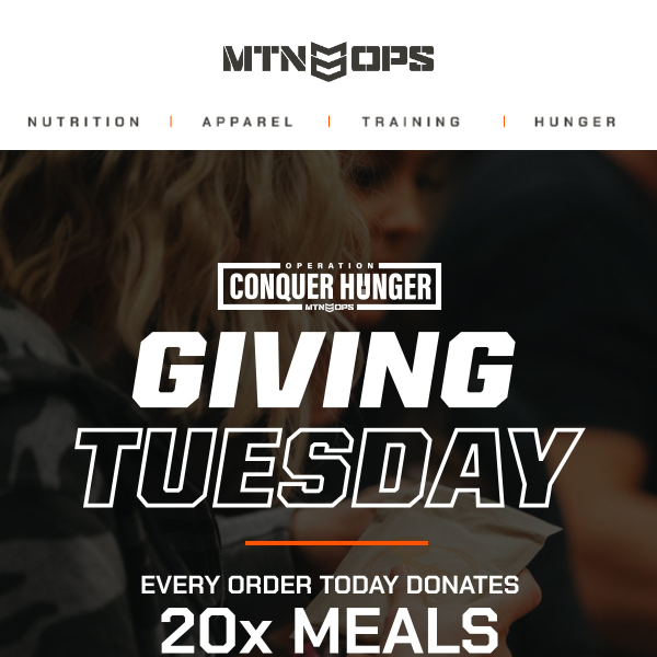 GIVING TUESDAY 🔥 Operation Conquer Hunger