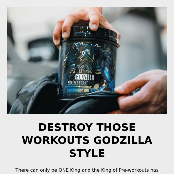 RYSE Godzilla Pre-Workout Back In Stock!