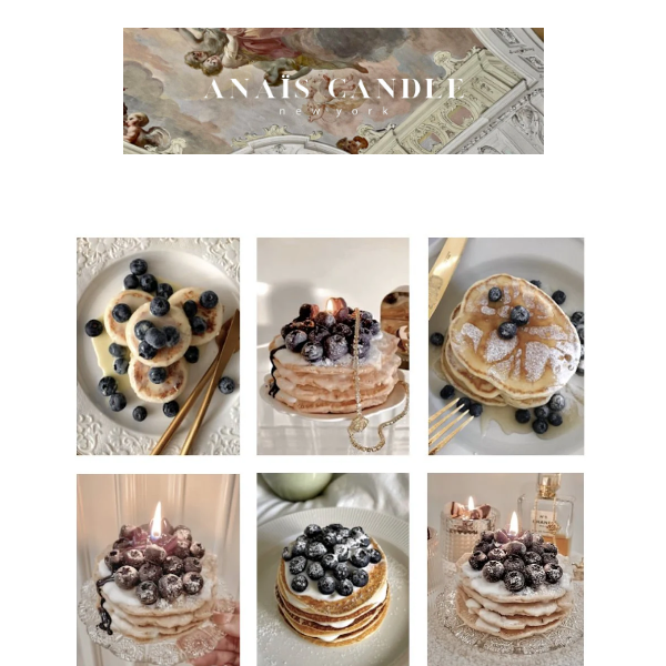 30% Off Creamy Blueberry Pancake Candles!