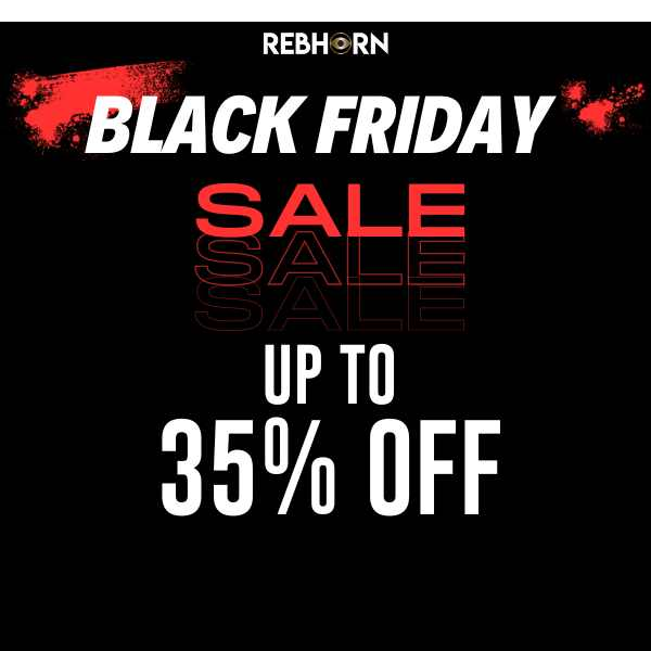 💸 Black Friday Sale 💸 35% Off Sitewide