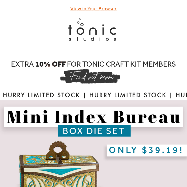 Mini Index Bureau Box!