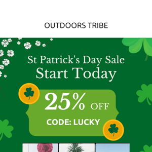 Our St Patricks Day Sale starts today