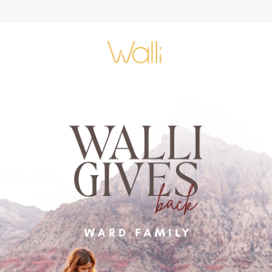 Walli Gives Back: The Ward Family 👨‍👩‍👦