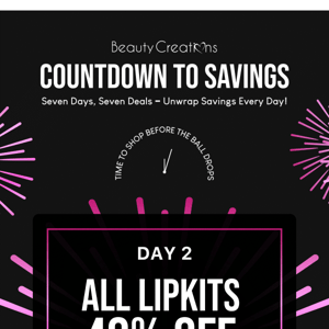 ✨ NEW YEARS COUNTDOWN SAVINGS: DAY 2 ✨